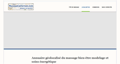 Desktop Screenshot of massagecalifornien.com