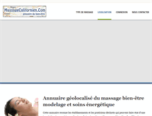 Tablet Screenshot of massagecalifornien.com
